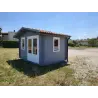 Gartenhaus GIULIA 4x3, 44mm, Frontansicht rechte Seite – realisierte Ausführung