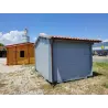 Gartenhaus GIULIA 4x3, 44mm, Rückansicht links – realisierte Ausführung