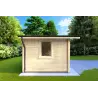 Gartenhaus GIULIA 4x3, 44mm, linke Seite