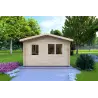 Moderne Gartenhaus ANNA 4x4, 44mm, Frontansicht