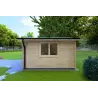 Moderne Gartenhaus ANNA 4x4, 44mm, rechte Seite