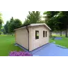 Moderne Gartenhaus ANNA 4x4, 44mm, linke Seite