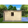 Gartenhaus LAURA 4x4, 44mm, linke Seite
