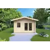 Moderne Gartenhaus MATILDE 5x4, 44mm, Frontansicht