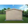 Moderne Gartenhaus MATILDE 5x4, 44mm, Rückansicht