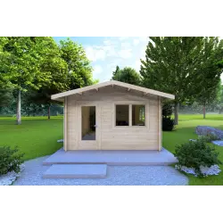 Gartenhaus Holz ANITA 5x4, 44mm, Frontansicht