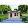 Gartenhaus Holz ANITA 5x4, 44mm, Frontansicht