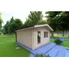 Gartenhaus Holz ANITA 5x4, 44mm, linke Seite