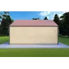 Isolierte Blockbohlenhaus PENELOPE 98 m², 44/80/30/40 mm, rechte Seite