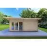 Holzhaus AURELIA 6x8, 44mm, rechte Seite