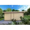 Holzhaus AURELIA 6x8, 44mm, linke Seite