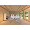 Blockbohlenhaus FLAMINIA 8x6, 44mm, Innenansicht