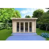 Gartenhaus Holz ILARIA 4x3, 44mm, Frontansicht