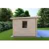 Gartenhaus Holz ILARIA 4x3, 44mm, linke Seite