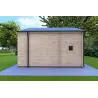 Holzhaus ELODIE 4x6, 44mm, rechte Seite
