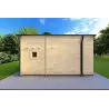 Holzhaus ELODIE 4x6, 44mm, linke Seite