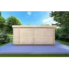 Gartenbüro FLAMINIA 6x6 m, 44mm, Rückansicht