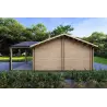 Fertighaus Holzhaus mit Satteldach ISOTTA 125 m², 44/140/44 mm, rechte Seite