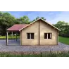 Holzhaus Fertighaus​ AGNESE 95 m², 44/140/44 mm, rechte Seite