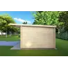 Gartenhaus Holz SIBILLA 4.5x3.5, 44mm, rechte Seite