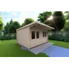 Gartenhaus Holz SIBILLA 4.5x3.5, 44mm, linke Seite