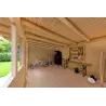Gartenhaus Holz SIBILLA 4.5x3.5, 44mm, Innenansicht