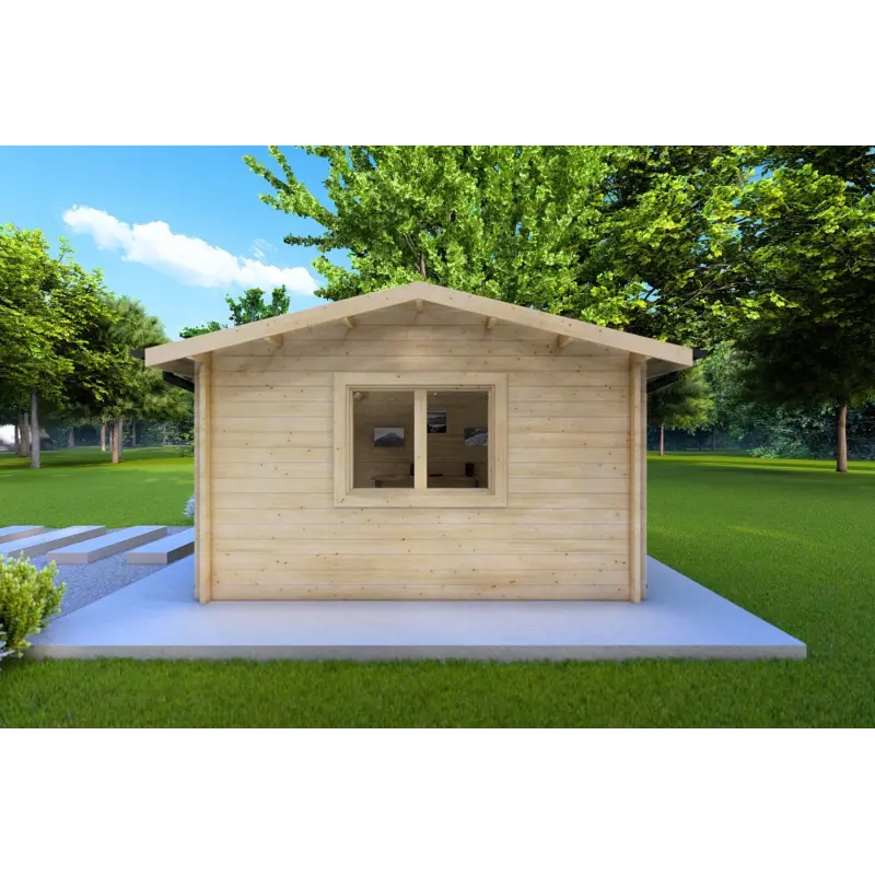Gartenhaus Holz JESSICA 5x4, 44mm, rechte Seite