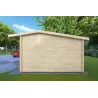 Moderne Gartenhaus AZZURRA 5x4, 44mm, rechte Seite