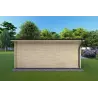 Moderne Gartenhaus AZZURRA 5x4, 44mm, Rückansicht
