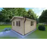 Moderne Gartenhaus ANNA 4x5, 44mm, Frontansicht rechte Seite