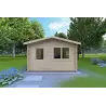 Moderne Gartenhaus ANNA 4x5, 44mm, Frontansicht