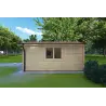 Moderne Gartenhaus ANNA 4x5, 44mm, rechte Seite