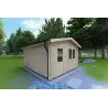 Moderne Gartenhaus ANNA 4x5, 44mm, linke Seite