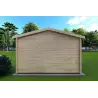 Moderne Gartenhaus ANNA 4x5, 44mm, Rückansicht