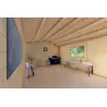 Moderne Gartenhaus ANNA 4x5, 44mm, Innenansicht