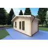 Gartenhaus Holz EMILY 5x3, 44mm, Frontansicht rechte Seite