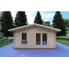 Gartenhaus Holz EMILY 5x3, 44mm, Frontansicht