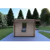 Gartenhaus Holz EMILY 5x3, 44mm, linke Seite