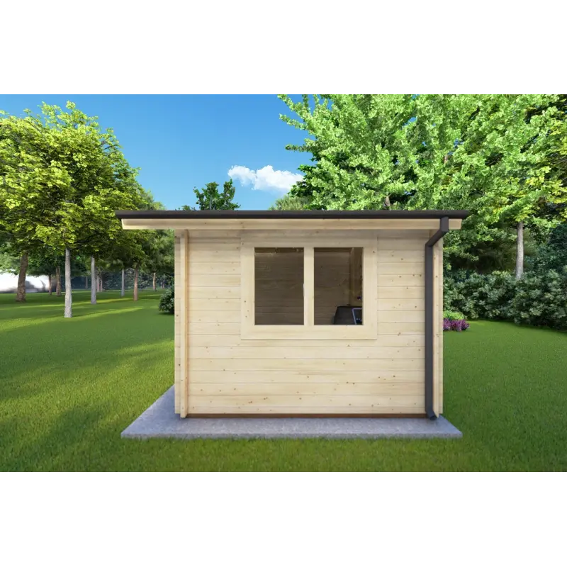 Gartenhaus Holz LELLA 4x3, 44mm, rechte Seite