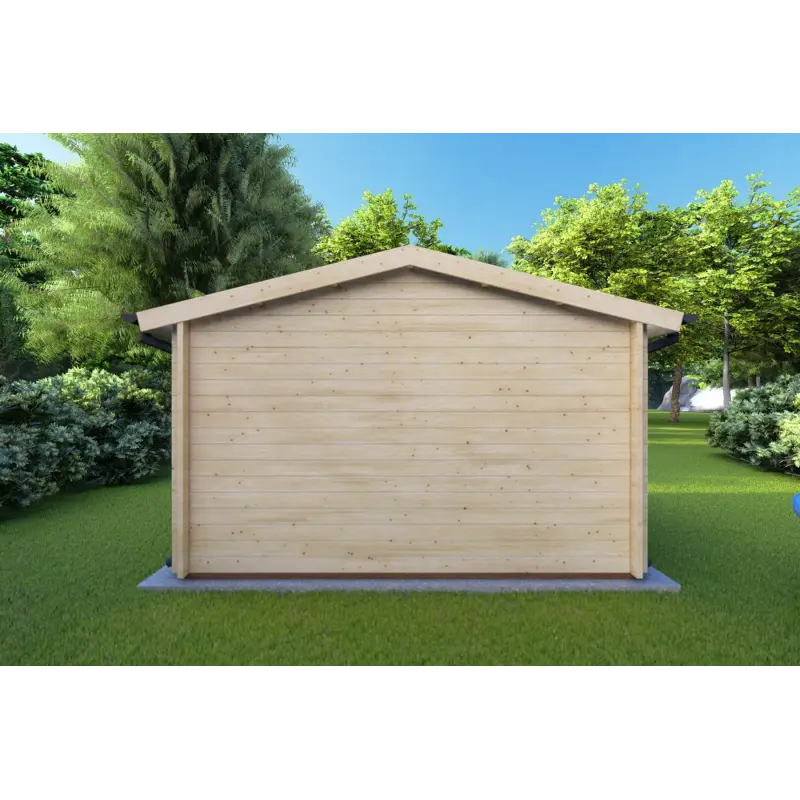 Gartenhaus Holz LELLA 4x5, 44mm, Rückansicht