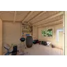 Gartenhaus Holz LELLA 4x5, 44mm, Innenansicht