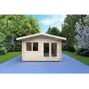 Gartenhaus LELLA 4x6, 44mm, Frontansicht