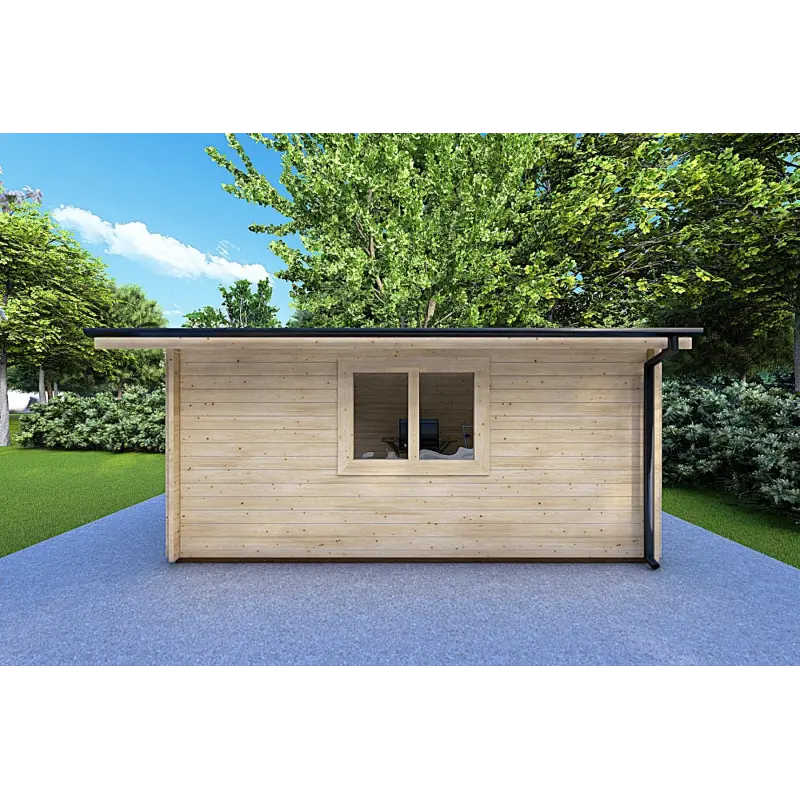 Gartenhaus LELLA 4x6, 44mm, rechte Seite