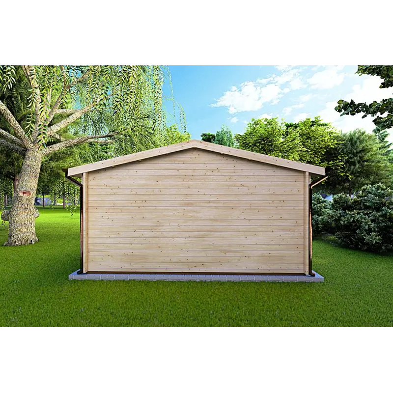 Gartenhaus Holz LELLA 5x3, 44mm, Rückansicht