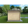 Moderne Gartenhaus LELLA 5x4, 44mm, linke Seite