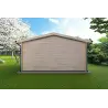 Moderne Gartenhaus LELLA 5x4, 44mm, Rückansicht