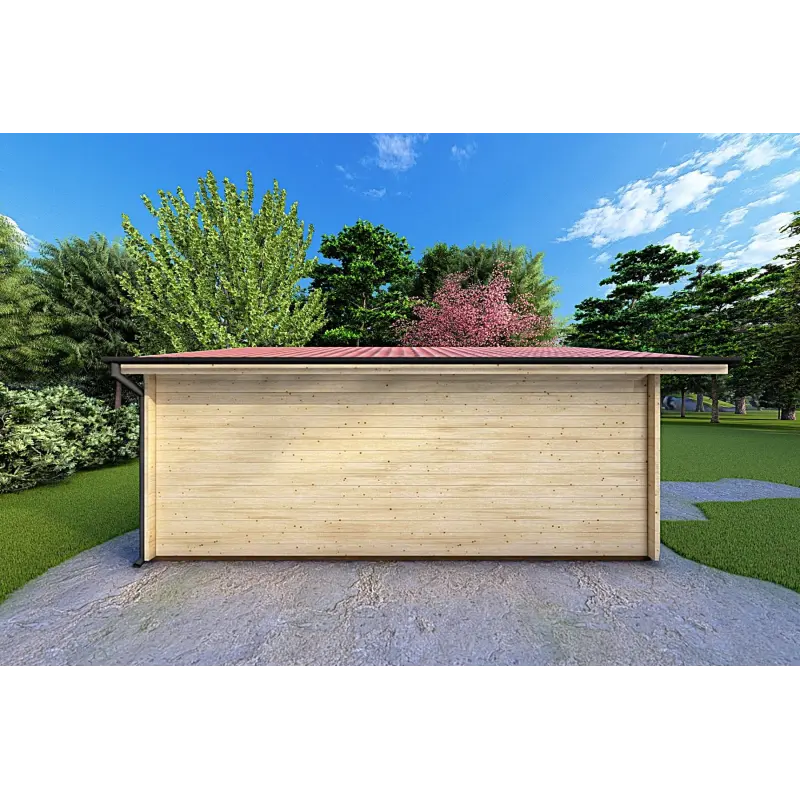Gartenhaus Holz LELLA 5x6, 44mm, linke Seite