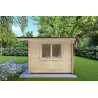 Moderne Gartenhaus LELLA 6x3, 44mm, rechte Seite