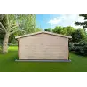 Gartenhaus Holz LELLA 6x4, 44mm, Rückansicht