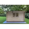 Moderne Gartenhaus LELLA 6x5, 44mm, rechte Seite